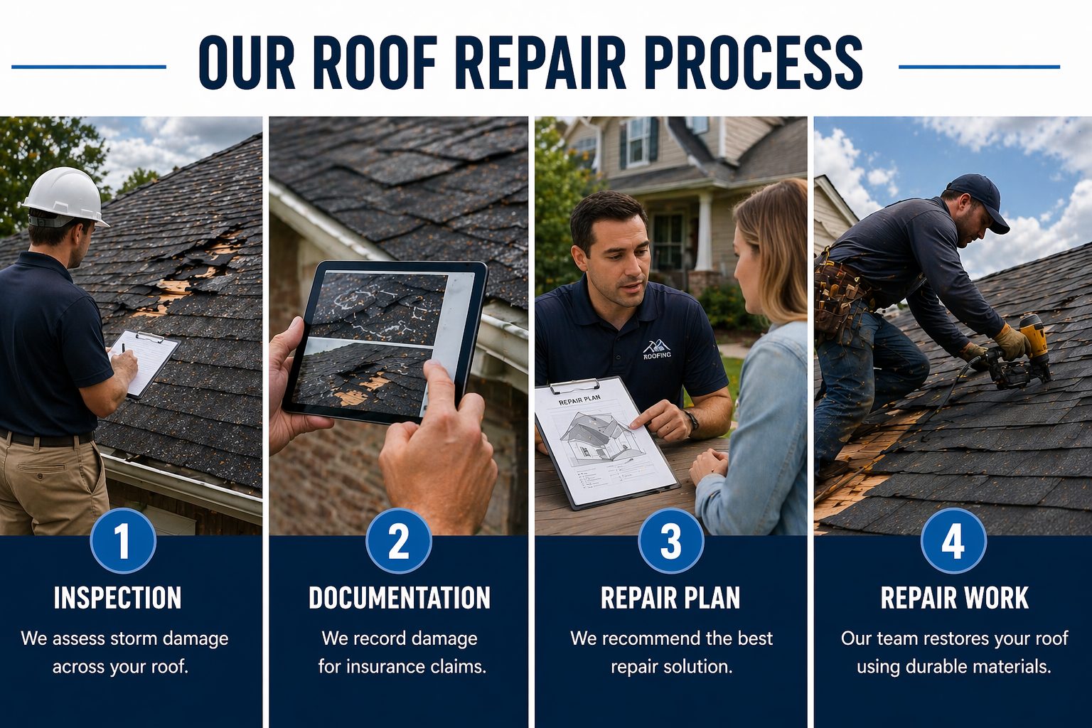 Our Roof Repair Process.