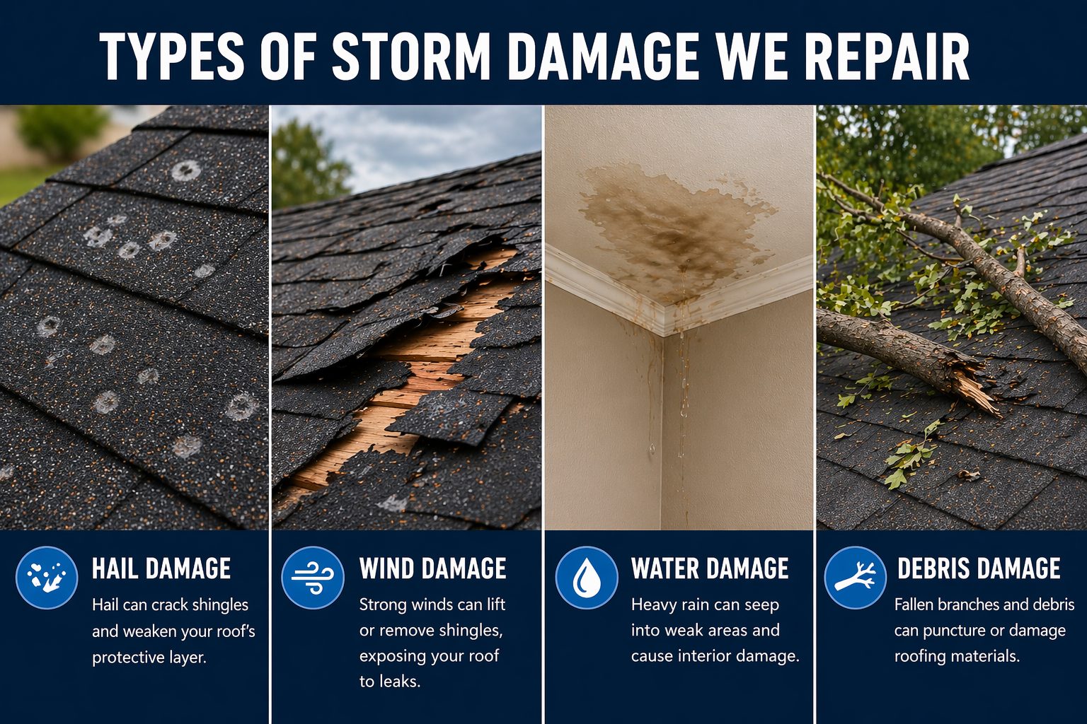 Types of Storm Damage We Repair